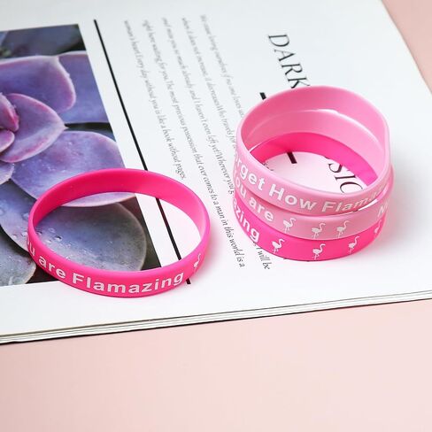COLORFUL BLING Healing Crystal Beaded Stretch Bracelet Never Forget How Flamazing You Are Flamingo Bracelet Gifts Natural Stone Inspirational Bracelet for Women Girls in Saudi Arabia
