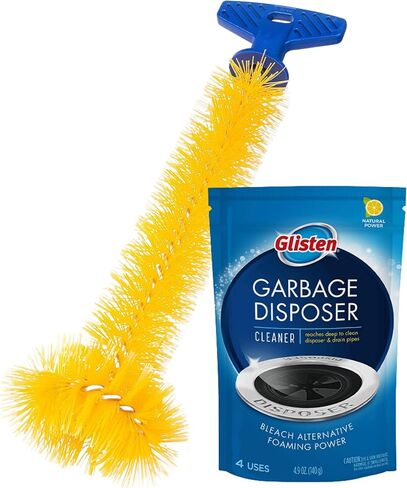 Universal Garbage Disposal Brush, Sturdy Grip Handle, 11-Inches,Yellow in Saudi Arabia