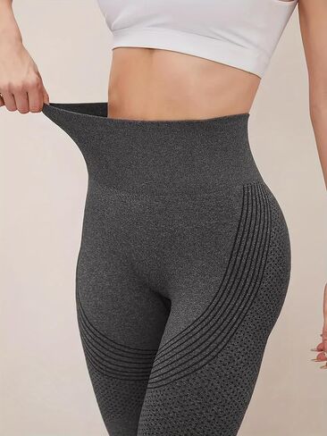 3Pcs Seamless Leggings for Women High Waist Workout Yoga Pants, Scrunch Butt Lifting Elastic Tights in Kuwait