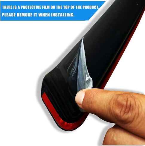 Window Rain Guard Wind Visors, Vent Deflectors Sun Shade for 2014-2018 Chevrolet Silverado & GMC Sierra 1500, 2015-2018 Silverado/Sierra 2500HD 3500HD, with Crew Cab Smoke Tinted 94536 in Kuwait