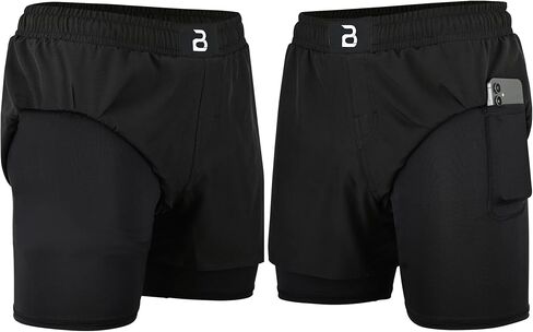 2BOLD MMA Kid’s 2 in 1 Board Shorts BJJ Built in Compression Lining Athletic Gym Boxing Jiu-Jitsu No-Gi Grappling Shorts in Saudi Arabia