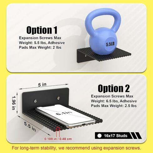رفوف عائمة 6 حزمة عائمة من Blissbox تتوافق مع الجدار مع طوب البناء LEGO ، 5 × 5.5 بوصة ثنائية الأزرار 16x17 لتخزين لبنة وعرضها ، أرفف عروض ABS لديكور الغرفة ، الأسود in Kuwait