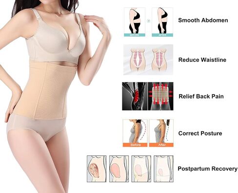 KSKshape Waist Trainer Shapewear For Weight loss Tummy Control Body Shaper Breathable Waist Cincher in Kuwait