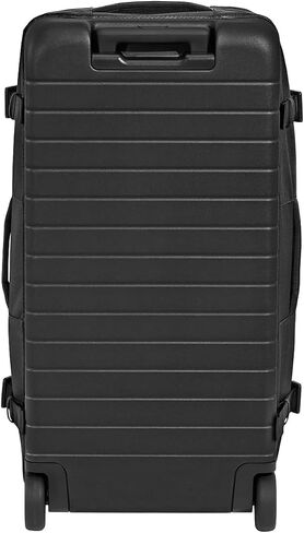 Away Active Rolling Duffle 85L - Large Travel Duffle Bag with Wheels, Durable Checked Luggage Suitcase for Men & Women, Foldable Weekender Bag, Jet Black in Saudi Arabia