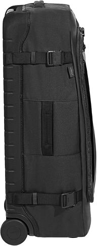 Away Active Rolling Duffle 85L - Large Travel Duffle Bag with Wheels, Durable Checked Luggage Suitcase for Men & Women, Foldable Weekender Bag, Jet Black in Saudi Arabia