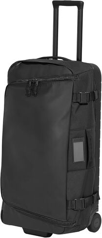 Away Active Rolling Duffle 85L - Large Travel Duffle Bag with Wheels, Durable Checked Luggage Suitcase for Men & Women, Foldable Weekender Bag, Jet Black in Saudi Arabia
