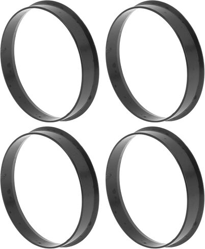 58.1mm to 56.1mm Car Wheel Hub Centric Rings Black Polycarbonate Wheels Center Shaft Shock Absorbing Hubrings 4 Pcs in Saudi Arabia