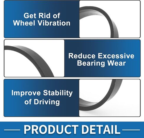 58.1mm to 56.1mm Car Wheel Hub Centric Rings Black Polycarbonate Wheels Center Shaft Shock Absorbing Hubrings 4 Pcs in Saudi Arabia