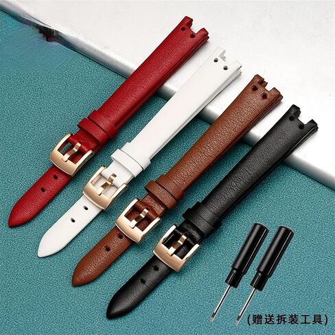 Genuine Leather Watchband for AK Girl Simple Elegant Belt Small Dial Retro Watch strap in Saudi Arabia