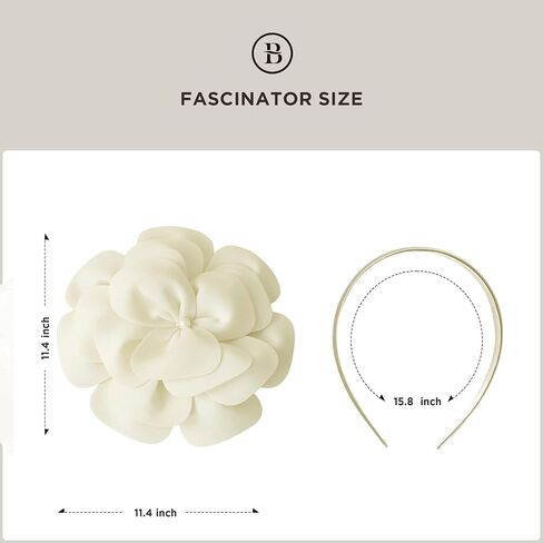 BABEYOND Fascinators Hats for Women - Tea Party Kentucky Fascinator Elegant Derby Hat Flower Church Headpiece with Pearl in Saudi Arabia