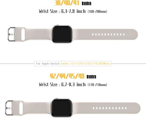 Sport Band Compatible with Apple Watch Bands 49mm 46mm 45mm 44mm 42mm 41mm 40mm 38mm, Soft Silicone Replacement Strap with Classic Clasp for iWatch Series 11 10 9 8 7 6 5 4 3 2 1 SE Ultra Women Men in Saudi Arabia