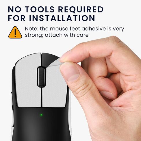شريط قبضة ماوس kwmobile متوافق مع شريط قبضة Logitech G Pro Wireless 2 / Wireless 3 - جلد صناعي غير قابل للانزلاق - أسود in Kuwait