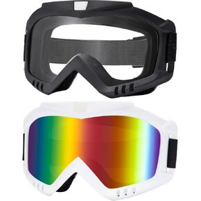 KINGBIKE Dirt Bike Goggles ATV Motorcycle Goggles 3&2 Pack Motocross Windproof MTB Goggle for Adults Men Women in Kuwait