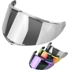 Helmet Visor Fit for K6 K6s Motorcycle Helmetr Face Shield K6s Helmet Accessories Replacement Tinted Motorcycle Helmet Visor (Chrome Silver) in Kuwait