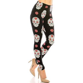Eevee Women's Solid & Patterned Leggings -One Size-Plus Size in Saudi Arabia