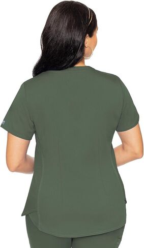 Med Couture Women's Scrub Set V-Neck Shirttail Top MC7459 Jogger Yoga Pant MC7710 with 2-Way Stretch & Ultra Soft Fabric in Saudi Arabia