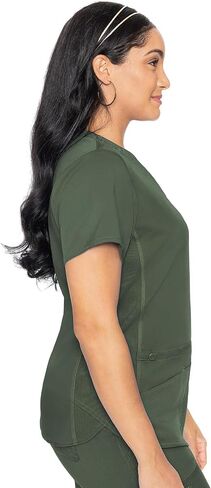 Med Couture Women's Scrub Set V-Neck Shirttail Top MC7459 Jogger Yoga Pant MC7710 with 2-Way Stretch & Ultra Soft Fabric in Saudi Arabia