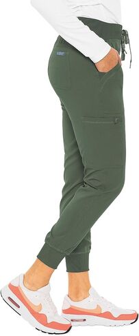 Med Couture Women's Scrub Set V-Neck Shirttail Top MC7459 Jogger Yoga Pant MC7710 with 2-Way Stretch & Ultra Soft Fabric in Saudi Arabia