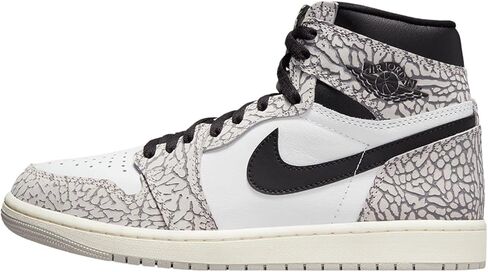 حذاء Nike Air Jordan 1 Retro High OG للرجال أبيض/أسود-أخضر متوهج DZ5485 130 in Kuwait