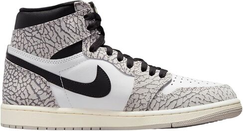 حذاء Nike Air Jordan 1 Retro High OG للرجال أبيض/أسود-أخضر متوهج DZ5485 130 in Kuwait
