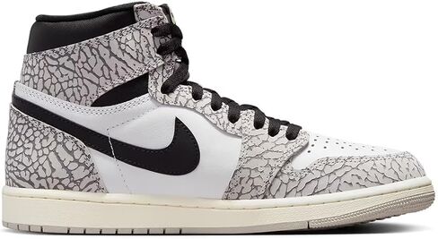 حذاء Nike Air Jordan 1 Retro High OG للرجال أبيض/أسود-أخضر متوهج DZ5485 130 in Kuwait