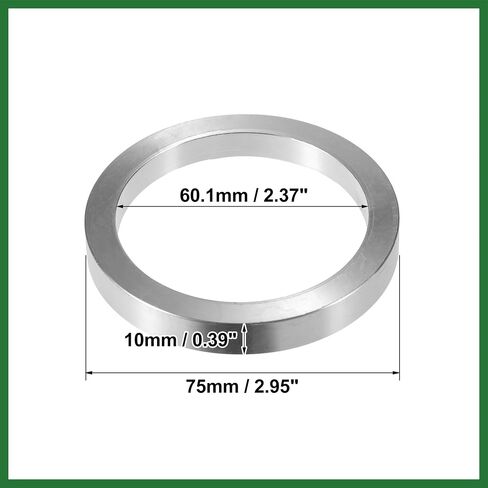 Motoforti 4pcs OD 75mm إلى ID 60.1mm Aluminium Car Hub Rings Centric Rings Bore Center Plastering Long in Kuwait
