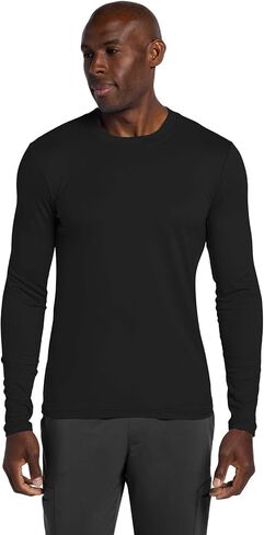 Cherokee Men's Long Sleeve Underscrub Tee Modern T-Shirt with Crew Neck - CK807 in Saudi Arabia