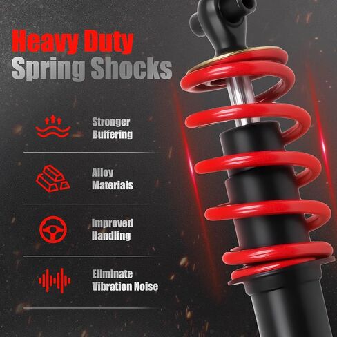 Yamaha G29 Front Shocks Absorbers Fit Yamaha G29 Drive Golf Carts Passenger and Driver Side OEM JW2-F3390-00-00 JW2-F3350-00(Black) in Kuwait