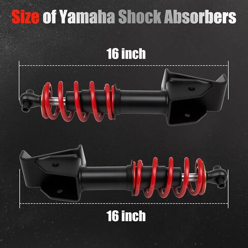 Yamaha G29 Front Shocks Absorbers Fit Yamaha G29 Drive Golf Carts Passenger and Driver Side OEM JW2-F3390-00-00 JW2-F3350-00(Black) in Kuwait