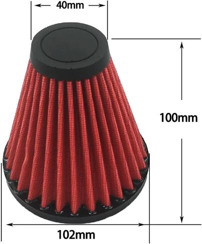 Red Universal Air Filter Element Cone Spike in Saudi Arabia