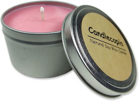 Pink Sugar Strongly Scented Hand Poured Vegan Travel Tin Candle, 8 Ounce Tin in Kuwait