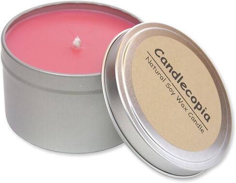 Pink Sugar Strongly Scented Hand Poured Vegan Travel Tin Candle, 8 Ounce Tin in Kuwait