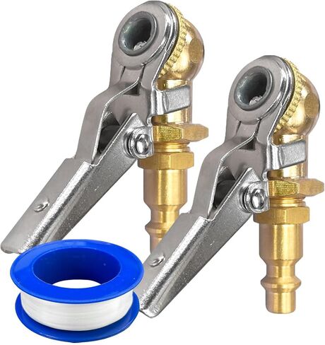 2pcs مغلق الكرة تشاك مع مقطع ، 1/4 "fnpt ثنائية الاتصال مقطع هواء على تشاك ، قفل تشاك هواء الإطارات مع سدادة سريعة ، فوهة تدفق الإطارات لإكسسوارات ضاغط هواء الإطارات in Saudi Arabia