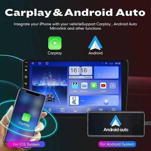 Upgraded Android 13 Car Stereo Fit for Dodge RAM 1500 2500 3500 Truck 2003-2005 9 Inch Car Radio with Carplay&Android Auto Support GPS Navigation/Backup Camera,FM/RDS/Bluetooth/IPS Touch Screen in Kuwait