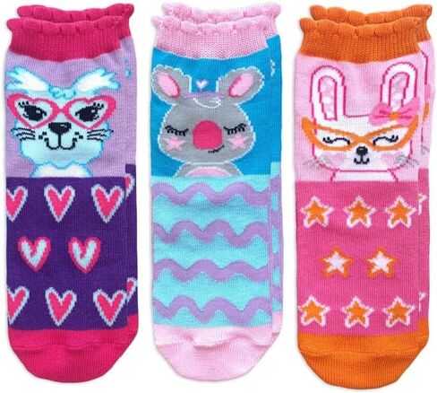 Jefferies Socks Girls Fashion Novelty Colorful Pattern Crew Socks 9 Pair Pack in Saudi Arabia