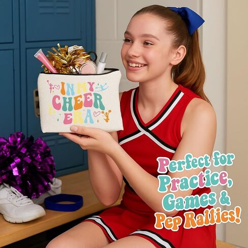 مجموعة هدايا المشجعين بما في ذلك Cheer Stuff Socks Makeup Bag Stickers Cheer Stuff-Ceerleader Lover in Kuwait