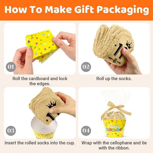 HAPPYPOP Birthday Gifts for Kids - Fuzzy Birthday Socks for Tween Boys Girls, Presents for 5-12 Year Old Kids in Saudi Arabia