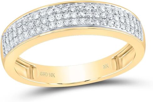 Jewels by Lux 10kt Gold Gold His & Hers 1 CTTW Natural Diamond Pear Bridal Band Band Fand ، Women Size: 5-9 ، Men Size: 8-12 in Saudi Arabia
