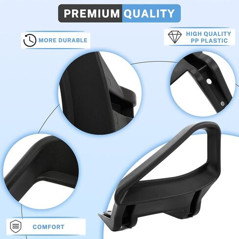 HECASA Golf Cart Seat Handle Pair Compatible with 1994-Up EZGO TXT Gas & Electric Replacement for 71701-G01 71702-G01 Arm Rest Hip Restraints Driver & Passenger Side Plastic Black in Saudi Arabia