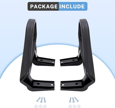 HECASA Golf Cart Seat Handle Pair Compatible with 1994-Up EZGO TXT Gas & Electric Replacement for 71701-G01 71702-G01 Arm Rest Hip Restraints Driver & Passenger Side Plastic Black in Saudi Arabia