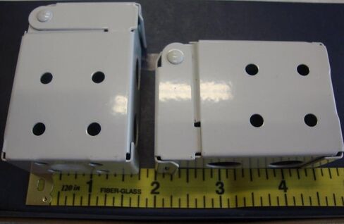 Box Mounting Brackets for 2" Wood Blinds or Faux Wood Color White in Saudi Arabia