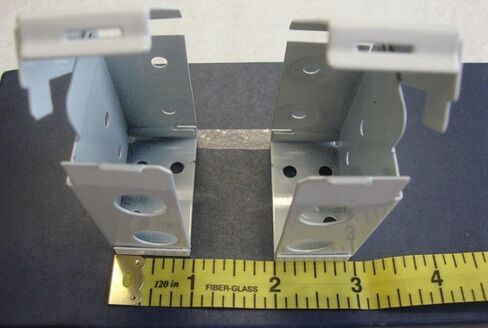Box Mounting Brackets for 2" Wood Blinds or Faux Wood Color White in Saudi Arabia