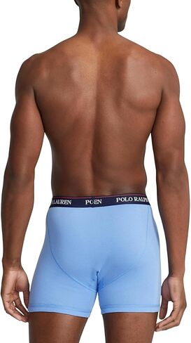 Polo Ralph Lauren 3 قطع من الملابس الداخلية ذات المقاس الكلاسيكي للملاكم Cruise Navy/Yellowfin/Rugby Royal All Over Pony Player/Rugby Royal MD in Saudi Arabia