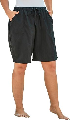 Swim 365 Women's Plus Size Taslon Cover Up Board Shorts with Built-in Brief in Saudi Arabia