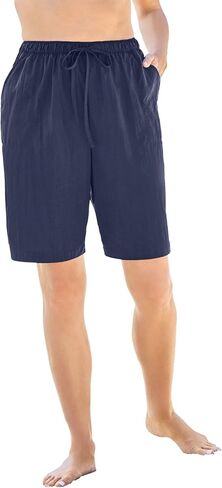 Swim 365 Women's Plus Size Taslon Cover Up Board Shorts with Built-in Brief in Saudi Arabia