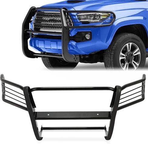Kojem Brush Grill Guard متوافق مع 2005-2014 Toyota Tacoma الأمامي المصد حماية Grille Bar Bar Bar المسحوق المطلي باللون الأسود in Saudi Arabia
