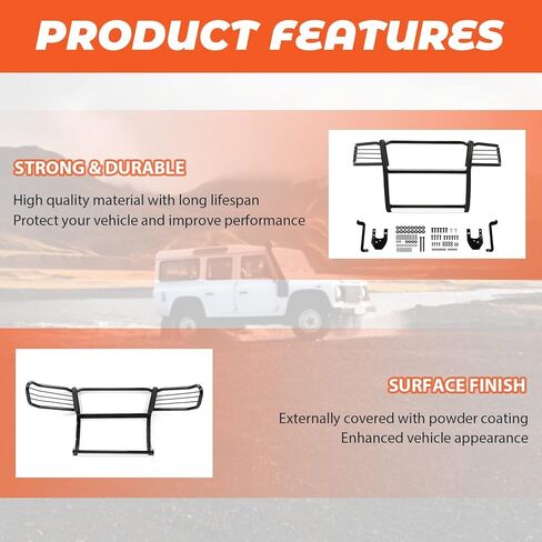 Kojem Brush Grill Guard متوافق مع 2005-2014 Toyota Tacoma الأمامي المصد حماية Grille Bar Bar Bar المسحوق المطلي باللون الأسود in Saudi Arabia