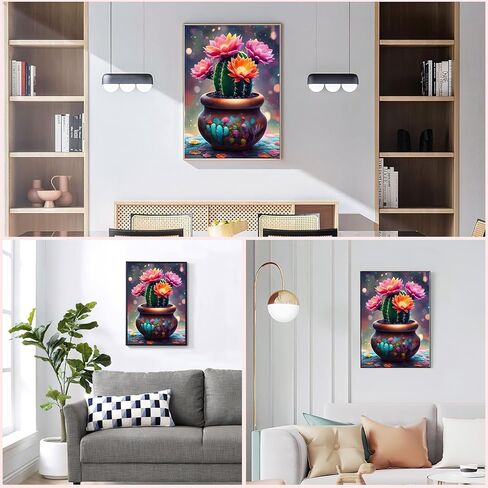 HEIBAGO Moon Diamond Art Kits for Adults, Night Diamond Painting Kits for Adult Beginners, Full Round Drill Diamond Painting, Art Gem Painting Kits for Home Wall Decor 12x12inch in Saudi Arabia