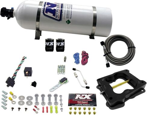 Nitrous Express-Q-JET/Holley Spread Bore Kit (50-300HP) W/15 LB BOTGE (30080-15) in Saudi Arabia