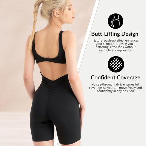Girl's Workout Romper with Built-In Bra, Jumpsuit Shorts for Yoga, Running & Everyday Comfort, Designed in Italy in Saudi Arabia